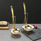 Stand for Serving Spoon - Gold & Silver - Single (Ceramic Bowl included)