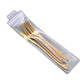 Dessert Knife and Fork Set - Set of 4 - Gold Stainless Steel