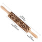 Engraved Rolling Pin - Baking Tool