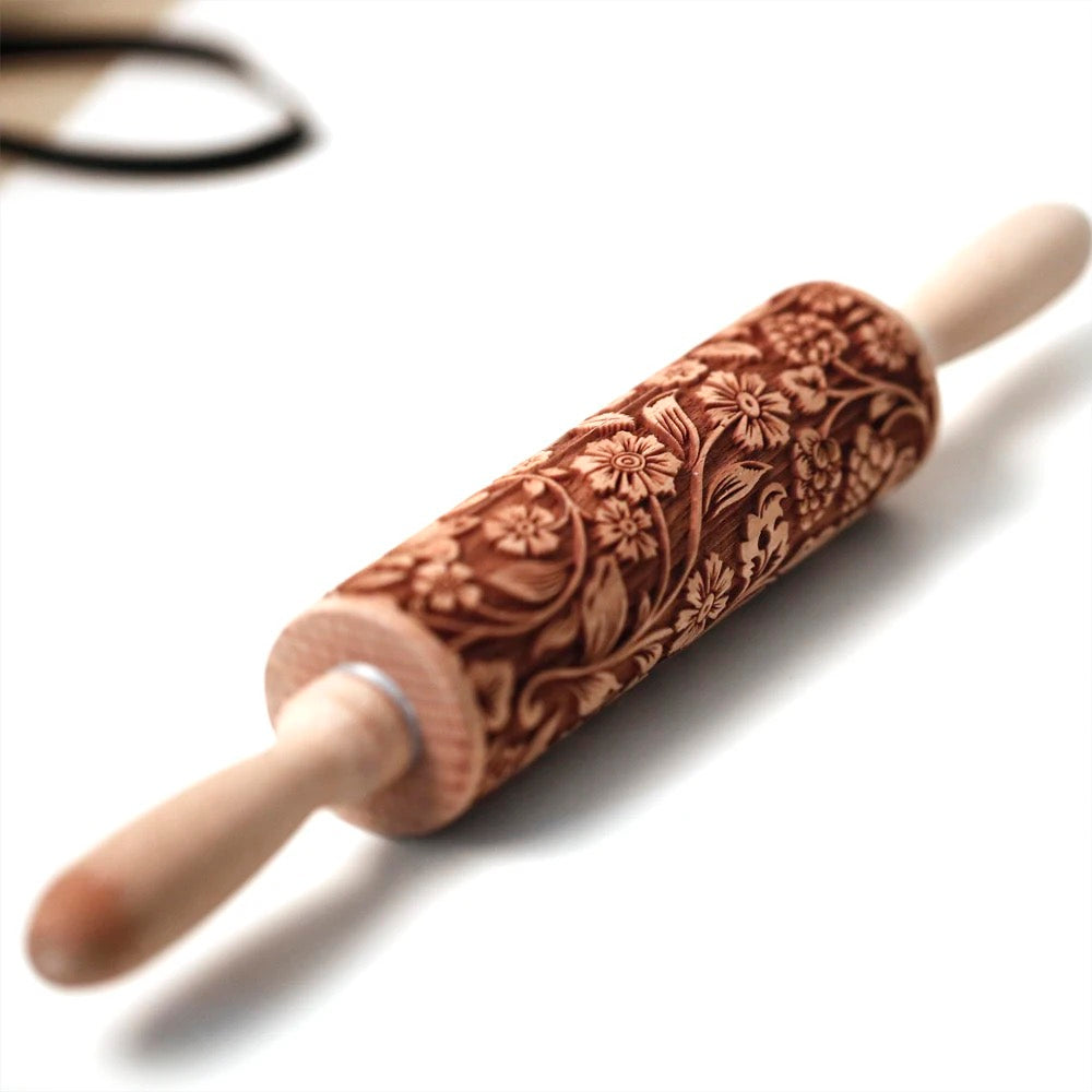 Engraved Rolling Pin - Baking Tool