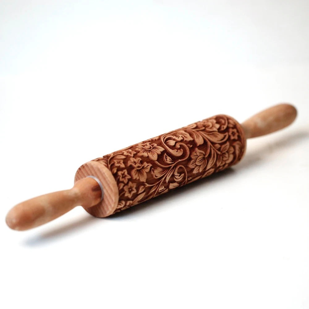 Engraved Rolling Pin - Baking Tool