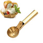 Gold Ice Cream Scooper with Lever – Stainless Steel