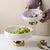Luxury White Porcelain Footed Bowl with Gold Stand | High-End Fruit & Candy Bowl | Available in 2 Szes
