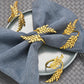 Gold Napkin Rings – Leaf Design - Set of 4, 6, or 8 (Elegant Metal Napkin Holders for Table Decor)