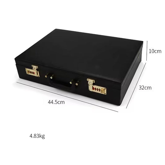 Black suitcase with gold cutlery set – ideal for wedding and housewarming gifts
