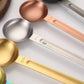 Double-Sided Measuring Spoon – Gold & Silver | Baking Spoon Set (15ml, 30ml, 5ml)