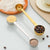 Double-Sided Measuring Spoon – Gold & Silver | Baking Spoon Set (15ml, 30ml, 5ml)