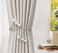 Curtain Accessory - Golden Ring Curtain Tieback with 6 Pearls
