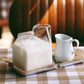 Borosilicate Glass Milk Carton Jar