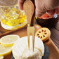 Luxury Cheese Knife Set of 4 – Stainless Steel with Wooden Handle | Gold & Silver Finish
