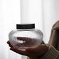 Premium bedside glass jar for trail mix, nuts, and candies