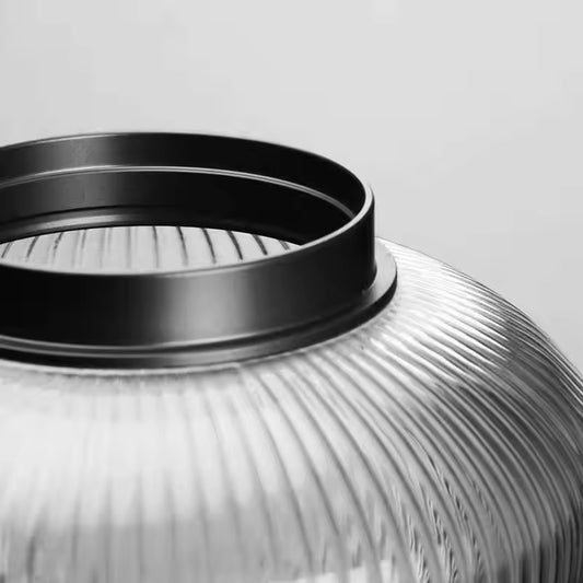 Designer glass storage jar for dry fruits, cookies, and snacks