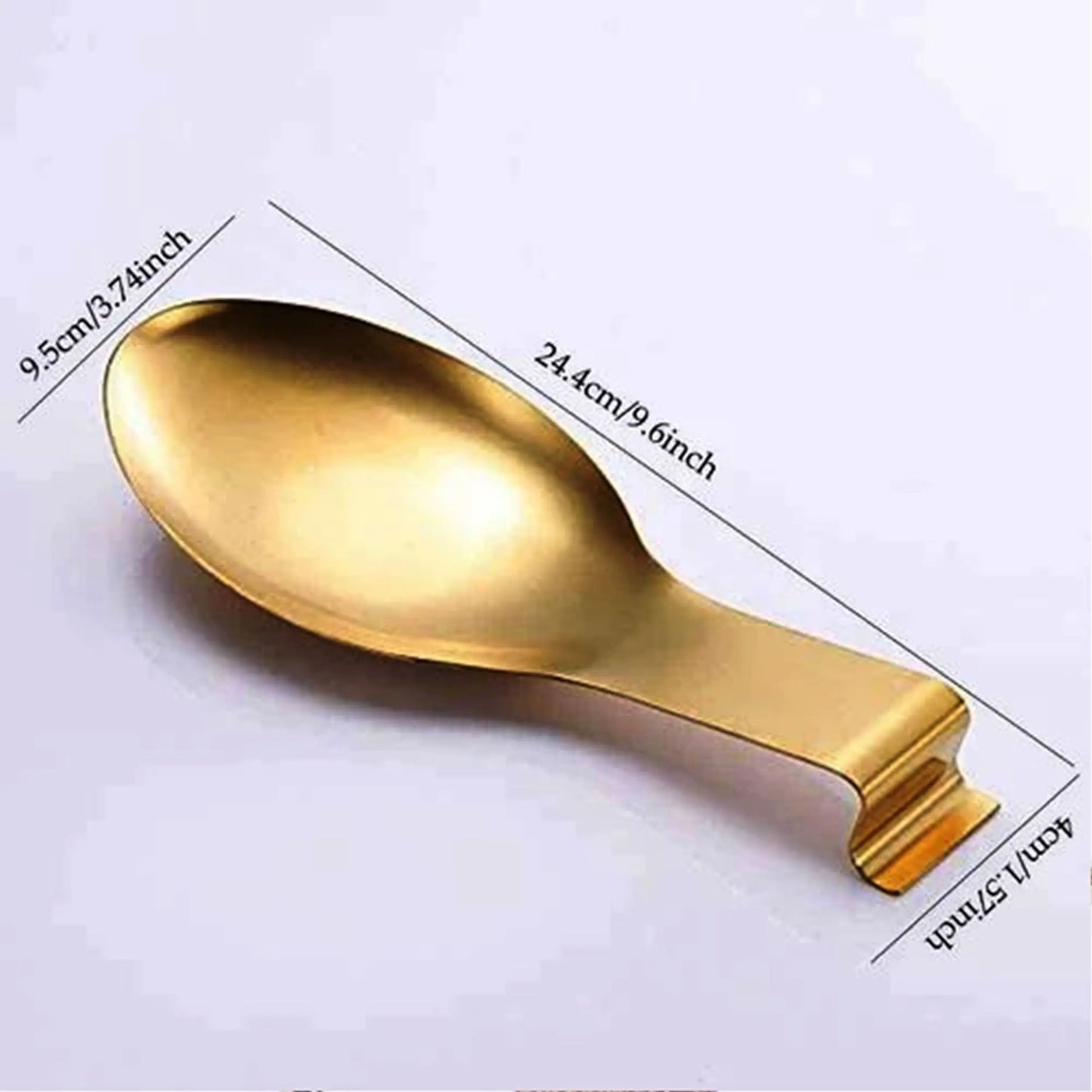 Spoon Rest & Serving Platter - Luxury Stainless Steel - Gold & Silver