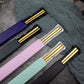 Designer Gold Stainless Steel Chopsticks with Travel Box