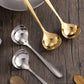 Gold Ladle for Gravy & Dal - 20 cm - Stainless Steel Serving Spoon Kadchi