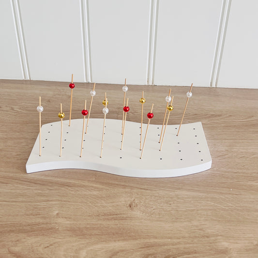 White Skewer Board with 50 Picks