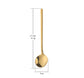 Set of 6 - Luxury Tea Dessert Coffee Spoons - Gold & Silver - 304 Grade Stainless Steel