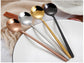 Set of 6 - Luxury Tea Dessert Coffee Spoons - Gold & Silver - 304 Grade Stainless Steel