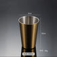 Gold Stainless Steel Drinking Glass | 304 Grade, 350ml Water Glass with Luxurious PVD Finish