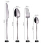 24-piece Luxury Fine-Dine Stainless Steel Cutlery - Gold or Silver option