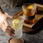 Transparent Glass Carafe Set with 4 Matching Glasses