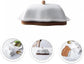 Butterfly-Inspired Porcelain Butter Dish with Detachable Wooden Base