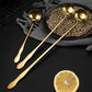 Scoop Spoon Set of 3 – for Mixing & Pouring - Gold & Silver