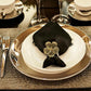 Gold Flower Napkin Rings – High-End Metal Finish, Perfect for Elegant Dining (Set of 4/6/8)