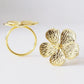 Gold Flower Napkin Rings – High-End Metal Finish, Perfect for Elegant Dining (Set of 4/6/8)