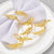 Gold Napkin Rings – Leaf Design - Set of 4, 6, or 8 (Elegant Metal Napkin Holders for Table Decor)