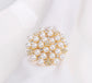 Gold Napkin Rings with Pearl & Stonework – Set of 4, 6, or 8