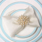 Gold Napkin Rings with Pearl & Stonework – Set of 4, 6, or 8