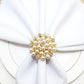 Gold Napkin Rings with Pearl & Stonework – Set of 4, 6, or 8