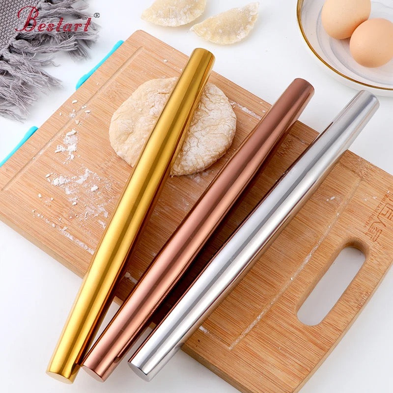 Gold Rolling Pin - Stainless Steel Belan