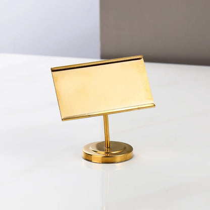 Buffet Dish Name Display Stand - Gold Card Holder - 10 cm
