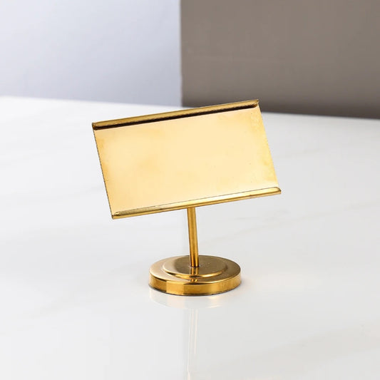 Buffet Dish Name Stand - Gold Metal Card Holder for Classy Entertaining - 10 cm