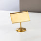 Buffet Dish Name Stand - Gold Metal Card Holder for Classy Entertaining - 10 cm