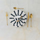 French Cup & Saucer - Black White & Gold