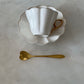 Dessert spoons - Heart Shape - Gold Tea Spoons 6 pcs