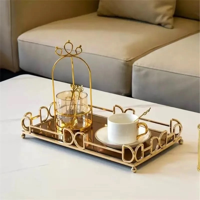 Luxury Metal Tray - 14 inch