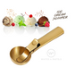 Gold Ice Cream Scooper with Lever – Stainless Steel