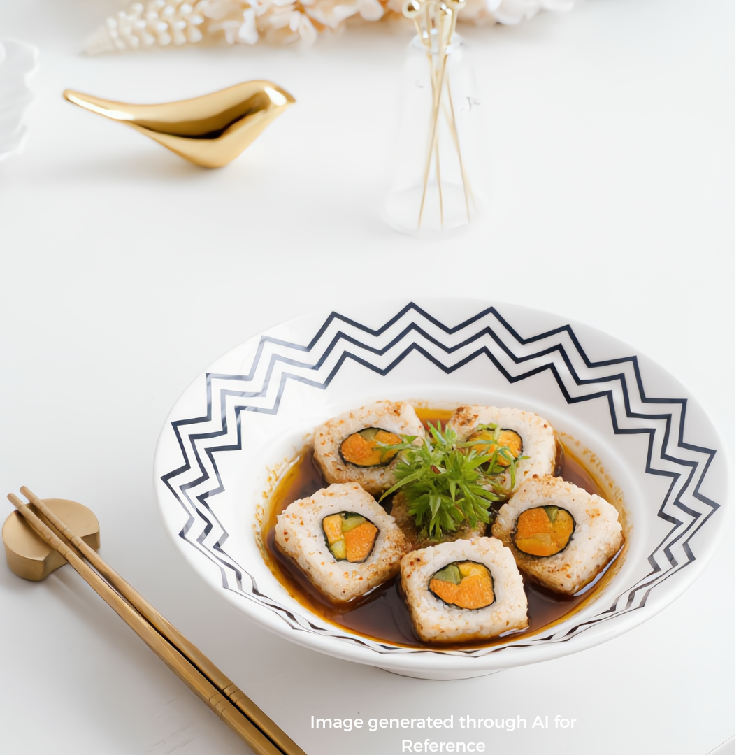 Sushi with Chopsticks