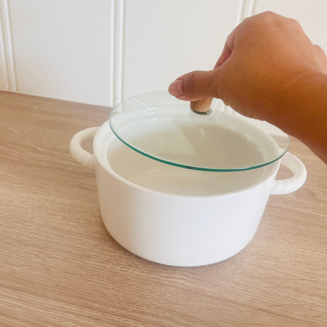 Premium white ceramic bowl with lid – perfect for gifting & home dining