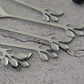 Luxury stainless steel leaf coffee spoon set with mirror finish for espresso, tea and everyday dining.