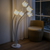 Floor Lamp | White Lotus with flexible stems | Warm Light | 5 Feet