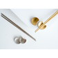 Set of 6 Chopstick Holder & Spoon Rest | Moon | Gold | Silver