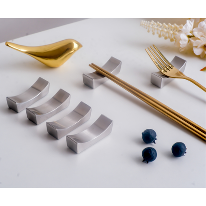 Chopstick Holders & Spoon Rest | Set of 6 | Fine Dining Essentials - Cutlery Stand (Photo 12)