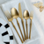 Luxury Cutlery Set of 30 pcs | Gold Matte Satin finish | Stainless Steel