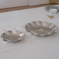 Whites & Pastels hammered silver serving tray set for elegant entertaining.