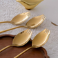 Luxury Gold Spoon Fork Set for Elegant Table Settings